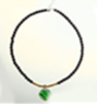 [N4757 Fantasy,] N4757, Necklace S. Steel 316L,  Bronzite,  Cat Eye Stone,  Rutil Quartz