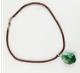 [N4748 Fantasy,] N4748, Necklace S. Steel 316L,  Brown Strap,  Imperial Taper