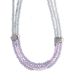 [N4731 Shining Crystals] N4731, Necklace S. Steel 316L,  Crystals 