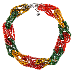 [N4279 Fantasy] N4279, Necklace S. Steel316L,  Crystals multicolors