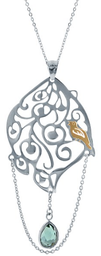 [N4387 Stainless Steel,] N4387, Necklace S. Steel 316L Crystal,  S. Steel Collection