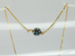 [N4813 Stainless Steel,] N4813, Necklace S. Steel 316L,  IPGold,  MOP mosaic 