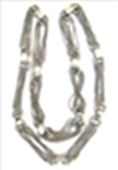 [N2974 Stainless Steel,] N2974, Necklace Stainless Steel,  Black Plated
