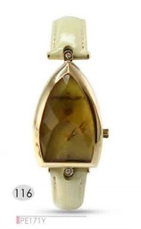 [PE171Y Watches] PE171Y, Watches S. Steel Quartz , IPGold case, gold dial, yellow leather strap 