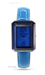 [PE173BL Watches] PE173BL, Watches crystal glass blue strap. 