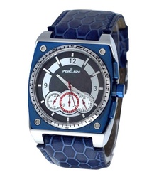 [PE185BI Watches] PE185bI, Watches S. Steel Quartz , chronograph, blue strap 