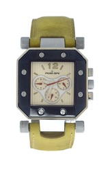 [PE188Z Watches] PE188Z, Watches S. Steel Quartz , chronograph, yellow strap 