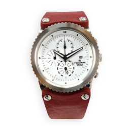 [PE194SR Watches] PE194SR, Watches S. Steel Quartz case, red leather strap 