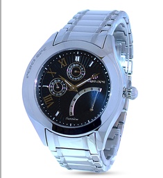 [PE208 Watches] PE208, Watches S. Steel Quartz, Steel case and band, black dial 