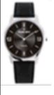 [PE266BS Watches] PE266BS, Watches S. Steel case, Quartz, black leather strap 