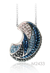 [M2433 Shining Crystals,] Pendant Blue Crystal