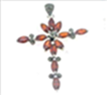 [M1767 Limited Edition] M1767, Pendant,  Silver 925, Garnet,  Marquasite
