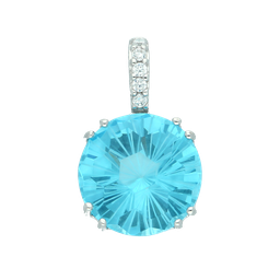 [M3698 Firework,] M3698, Pendant Silver 925,  Blue Tiffany