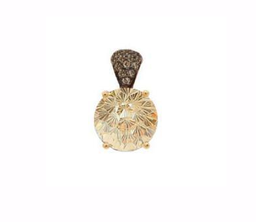 [M3699 Firework,] M3699, Pendant Silver 925,  Champagne CZ,  Brown CZ ,  IPBlack