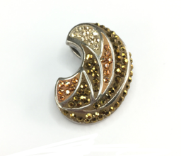 [M2434 Shining Crystals,] M2434, Pendant Silver925,  Crystal multicolor